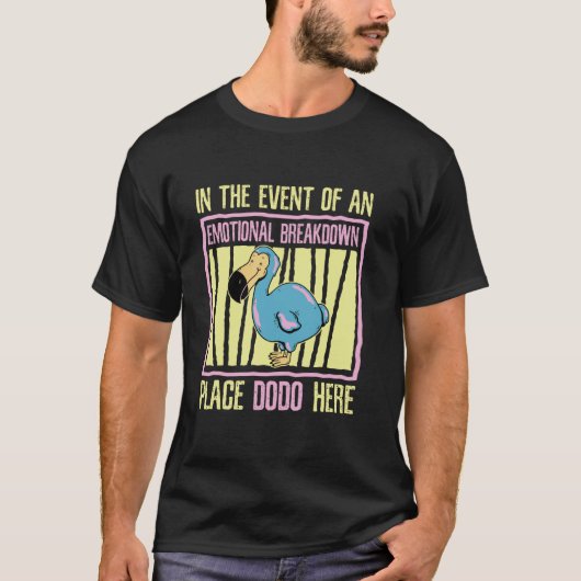 ドードバードモーリおもしろいシャスの動物ペット Tシャツ (正面)