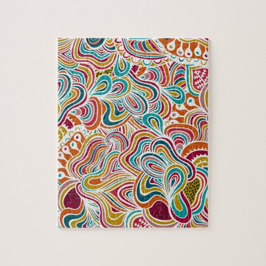 ドードリングパターン ジグソーパズル (縦)