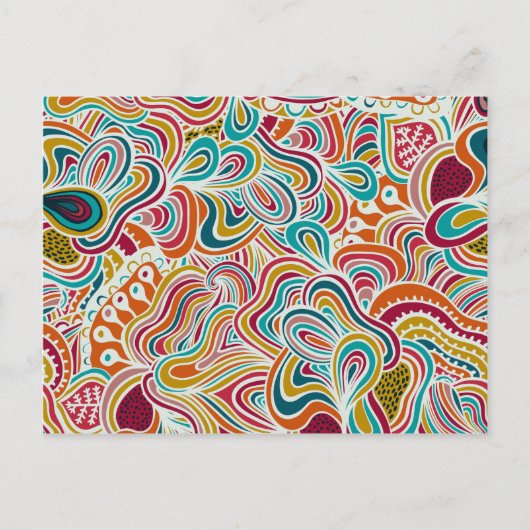 ドードリングパターン ポストカード (正面)