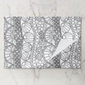 ドードリングパッド – 抽象芸術サークルビーチボール ペーパーパッド (折り畳み)