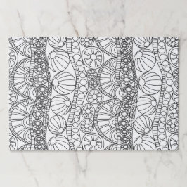 ドードリングパッド – 抽象芸術サークルビーチボール ペーパーパッド