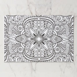 ドードリングパッド – 抽象芸術フローラデザイン ペーパーパッド