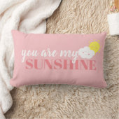 ドードルあなたは私のサンシャインピローピンク ランバークッション (ブランケット)
