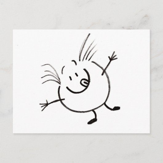 ドードルおっちょこちょいのガイ葉書 ポストカード (正面)