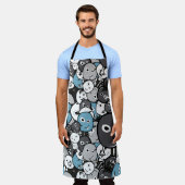 ドードルおもしろいモンスターズ エプロン (着用した状態)