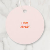 ドードルお洒落お茶のテーマギフト フェイバータグ (裏面)