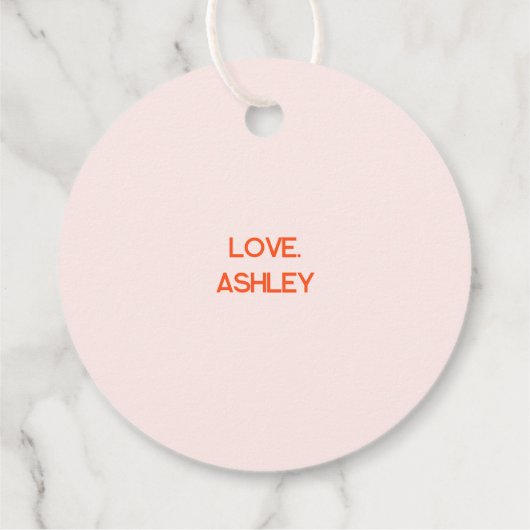 ドードルお洒落お茶のテーマギフト フェイバータグ (裏面)