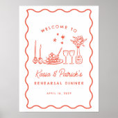 ドードルお洒落イタリアンリハーサルのディナーサイン ポスター (正面)