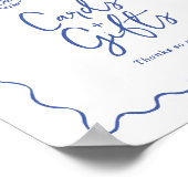 ドードルお洒落カードとギフトサインを書く ポスター (角)