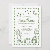 ドードルお洒落キャンプバチェロレッテウィークエンド 招待状 (正面)
