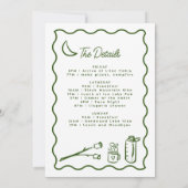 ドードルお洒落キャンプバチェロレッテウィークエンド 招待状 (裏面)