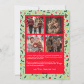 ドードルお洒落クリスマカスタムス5フォトコラージュ シーズンカード (裏面)