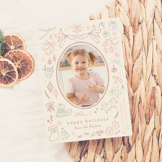 ドードルお洒落スモダン・クリスマスの写真 シーズンカード