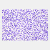 ドードルお洒落ズカラフルラッピング紙 ラッピングペーパーシート (正面3)