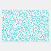 ドードルお洒落ズカラフルラッピング紙 ラッピングペーパーシート (正面2)