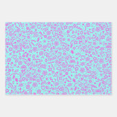 ドードルお洒落ズカラフルラッピング紙 ラッピングペーパーシート (正面)