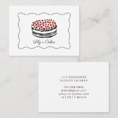ドードルお洒落ズケーキベーカー仕出し名刺 名刺 (正面/裏面)