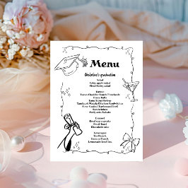 ドードルお洒落ズスタイル手描き卒業 台座サイン