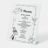 ドードルお洒落ズスタイル手描き卒業 台座サイン (正面)