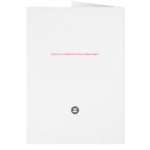 ドードルお洒落ハートパターンバレンタインカード (裏面)