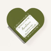 ドードルお洒落パッド任意の色の花の女の子 ノートブック (正面)