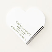 ドードルお洒落パッド任意の色の花の女の子 ノートブック (裏面)