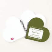 ドードルお洒落パッド任意の色の花の女の子 ノートブック (内部)