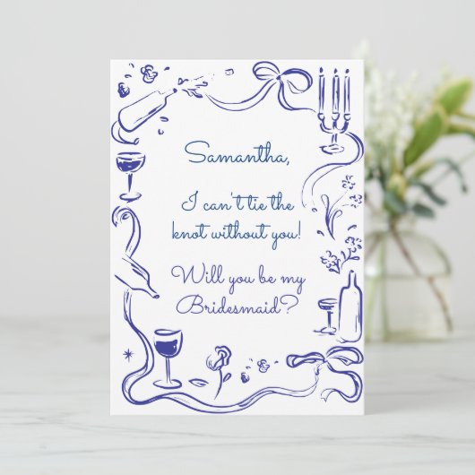 ドードルお洒落ブ図解入りの、写真付きのリーデスメイドの提案 招待状 (スタンド正面)