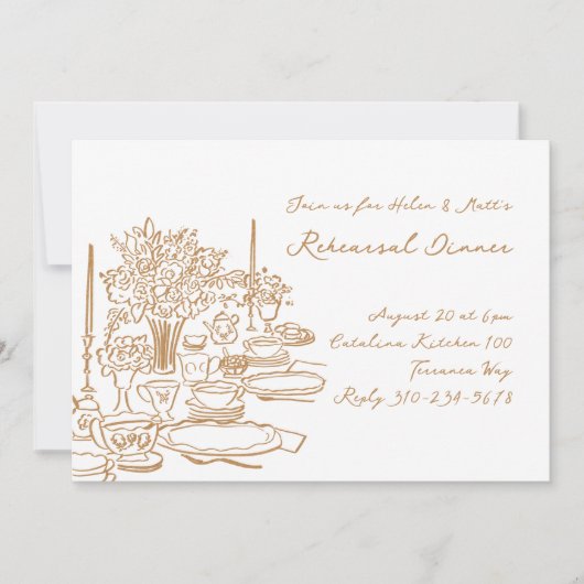 ドードルお洒落リハーサルディナー 招待状 (正面)