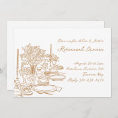 ドードルお洒落リハーサルディナー 招待状 (正面/裏面)