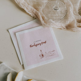 ドードルお洒落ー | 感謝祭ディナーパーティー スタンダードカクテルナプキン