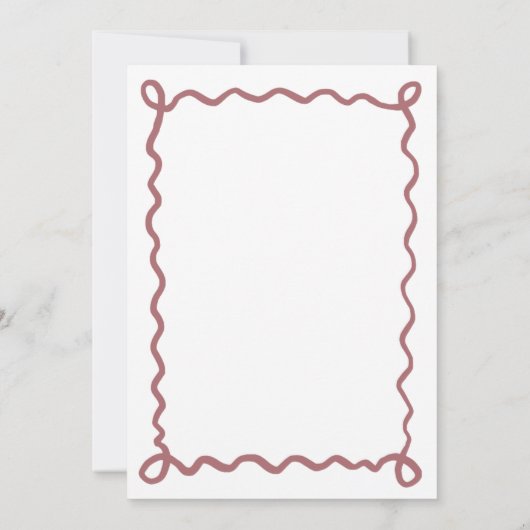 ドードルお洒落ー | 秋インラブブライダルシャワー 招待状 (裏面)