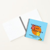 ドードルとマンガのパーソナライズされたカエルSketchbook ノートブック (内部)