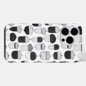 ドードルどんぐり秋のパターン iPhoneケース (裏面横)