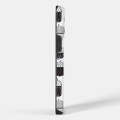 ドードルどんぐり秋のパターン iPhoneケース (右側面)