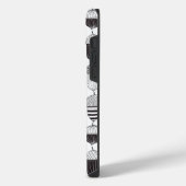 ドードルどんぐり秋のパターン iPhoneケース (左側面)