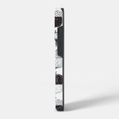 ドードルどんぐり秋のパターン iPhoneケース (左側面)