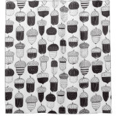 ドードルどんぐん秋のパターン シャワーカーテン (正面)