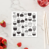 ドードルどんぐん秋のパターン スタンダードカクテルナプキン (インサイチュ)