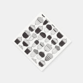 ドードルどんぐん秋のパターン スタンダードカクテルナプキン (角)