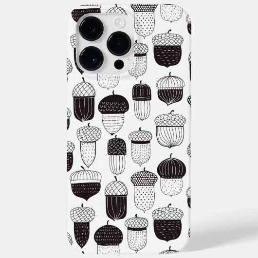 ドードルどんぐん秋のパターン Case-Mate iPhoneケース (裏面)