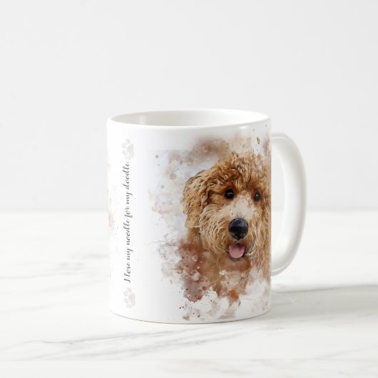 ドードルに麺が切れる コーヒーマグカップ (正面右)