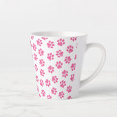 ドードルの前足、犬の前足、ピンクの前足 カフェラテマグ (右)