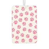 ドードルの前足、犬の前足、ピンクの前足 カーエアーフレッシュナー (裏面)