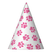 ドードルの前足、犬の前足、ピンクの前足 パーティーハット (左)