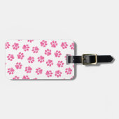 ドードルの前足、犬の前足、ピンクの前足 ラゲッジタグ (正面横)