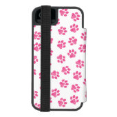 ドードルの前足、犬の前足、ピンクの前足 INCIPIO iPhoneウォレットケース (フォリオ裏面)
