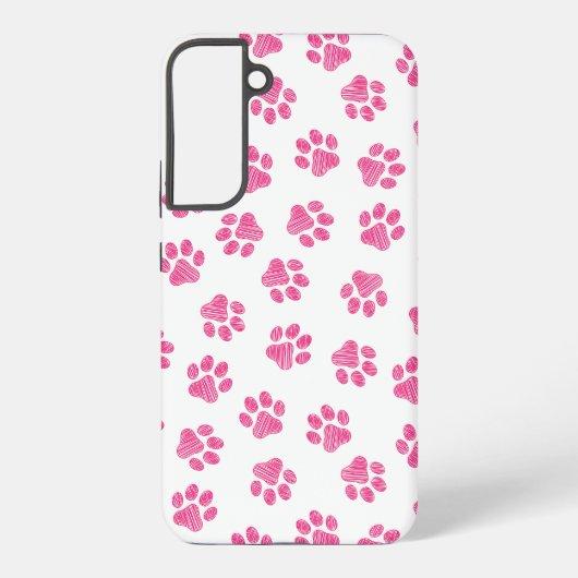 ドードルの前足、犬の前足、ピンクの前足 SAMSUNG GALAXYケース (裏面)