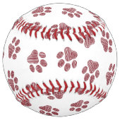 ドードルの前足、犬の前足、ブルゴーニュの前足 ソフトボール (裏面)