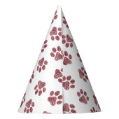 ドードルの前足、犬の前足、ブルゴーニュの前足 パーティーハット (裏面)